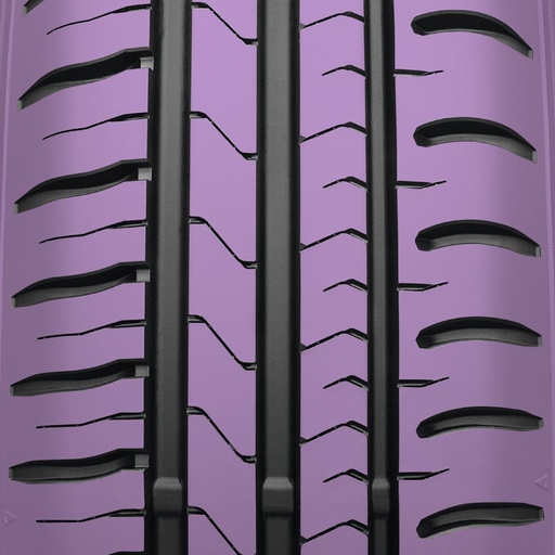 Asymetrický čtyřžebrový dezén pro lepší rozložení váhy a evakuaci vody