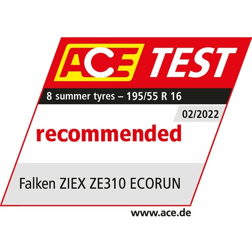 ACE Test 2022 v rozměru 195/55 R16 - hodnocení Doporučená