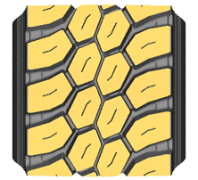 Spolehlivá trakce díky rozšířenému běhounu a speciálně navrženému dezénu