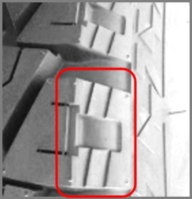 3D konstrukce ramene zajišťuje stabilní a účinnou únikovou schopnost za všech silničních podmínek.