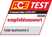 ACE Test 2020 v rozměru 215/55 R17 - hodnocení Doporučená