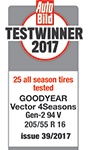 Auto Bild 2017 v rozměru 205/55 R16 - vítěz testu