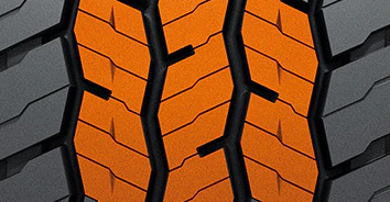 Inovativní žebrový typ tvaru dezénu