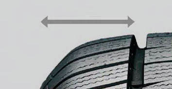 Poskytuje nejlepší jízdní vlastnosti a zlepšuje přilnavost díky rozšířeným ramenním blokům ve srovnání s běžnými pneumatikami..webp