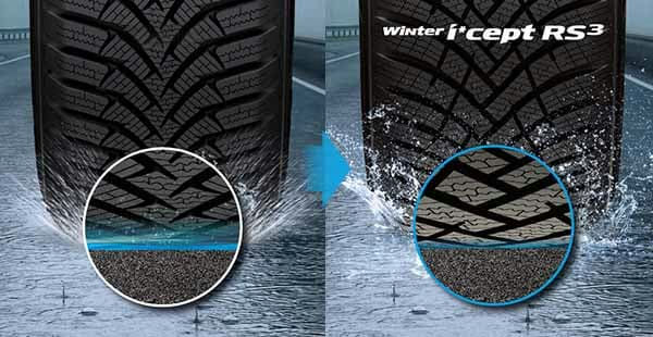 Velké drážky ve tvaru písmene V umožňují rychlý průchod vody hlavními drážkami, což omezuje výskyt aquaplaningu..jpg