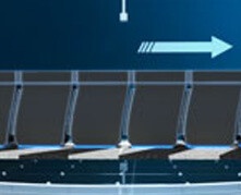 MICHELIN Primacy 3 má nový patentovaný dezén s novými samozamykacími lamelami, který drží celý povrch pneumatiky v kontaktu s vozovkou.