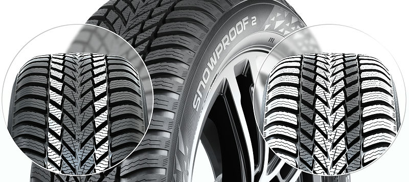 Koncept Alpine Sense Grip 2.0 tvoří dezén do písmene V, 3D lamely a směs pryže Alpine Grip 2.0. Dezén účinně odvádí sníh i sněhovou břečku z místa kontaktu, zatímco speciálně uzpůsobené 3D lamely zajišťují vynikající boční a podélnou přilnavost.