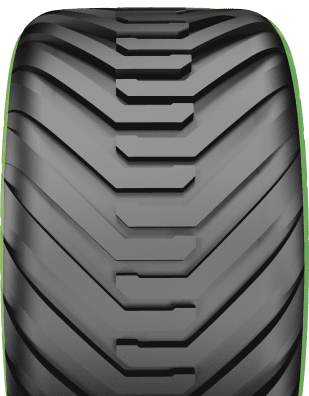 Neagresivní dezén je navržen tak, aby zajistil dokonalou rovnováhu s perfektní přilnavostí i na měkkém terénu a nabídl větší stopu, která snižuje utužení půdy.