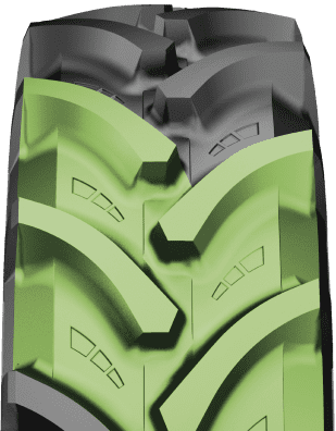 Profil běhounu poskytuje výjimečnou trakci a vysoký výkon po celou dobu životnosti pneumatiky a zároveň zvyšuje odolnost proti únavě báze běhounu.