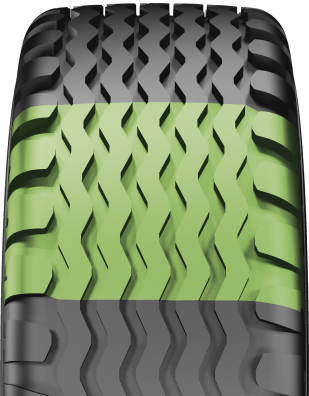 Vykazuje nízký dynamický rotační odpor díky konstrukci s 5 žebry.