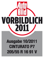 Test Auto Bild 2011 v rozměru 205/55 R16 - hodnocení Příkladná