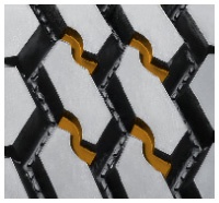 Vzájemně propojené výstupky podporují lepší stabilitu a plynulejší opotřebení