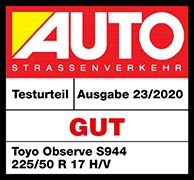 Auto Strassenverkehr test 2020 v rozměru 225/50 R17 - hodnocení Dobrá