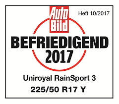 Test Auto Bild 2017 v rozměru 225/50 R17 - hodnocení Uspokojivá Test Auto Bild 2017 v rozměru 225/50 R17 - hodnocení Uspokojivá
