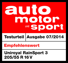 Test Auto Moto und Sport 2014 v rozměru 205/55 R16 - hodnocení Doporučená Test Auto Moto und Sport 2014 v rozměru 205/55 R16 - hodnocení Doporučená