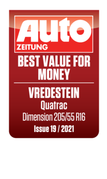 Test Auto Zeitung 2021 v rozměru 205/55 R16 - Nejlepší poměr cena / výkon