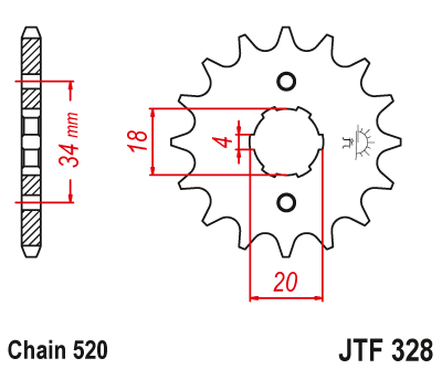 JT SPROCKETS gear wheel JTF328.13 (27313jt)