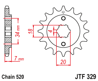 JT SPROCKETS gear wheel JTF329.13 (32913jt)