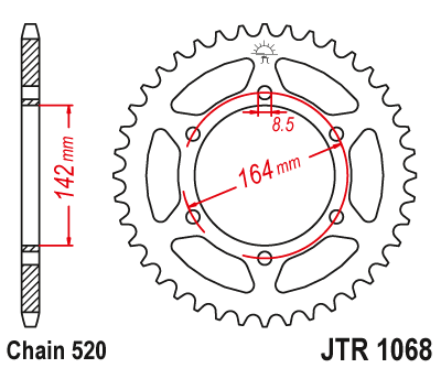 JT Sprockets rozeta JTR1068.46