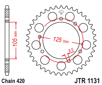 JT Sprockets rozeta JTR1131.48 (440248JT)