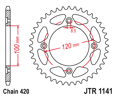 JT Sprockets rozeta JTR1141.60