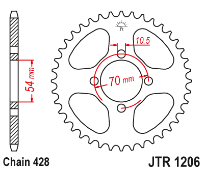 JT Sprockets rozeta JTR1206.42