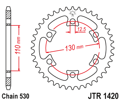 JT Sprockets rozeta JTR1420.40