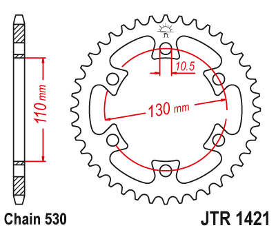 JT Sprockets rozeta JTR1421.40