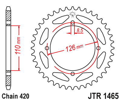JT SPROCKETS  JTR1465.46 (441846jt)