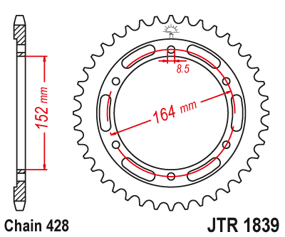 JT SPROCKETS  JTR1839.56 (2rd, 84156jt)