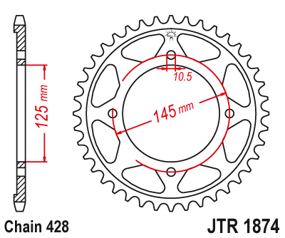 JT SPROCKETS  JTR1874.59 (448259jt)