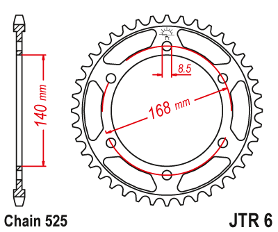 JT Sprockets rozeta JTR6.41