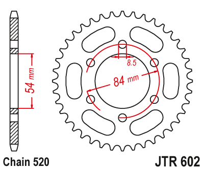 JT Sprockets rozeta JTR602.44
