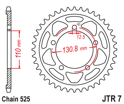 JT Sprockets rozeta JTR7.45