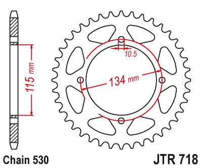 JT SPROCKETS  JTR718.48 (71148jt)