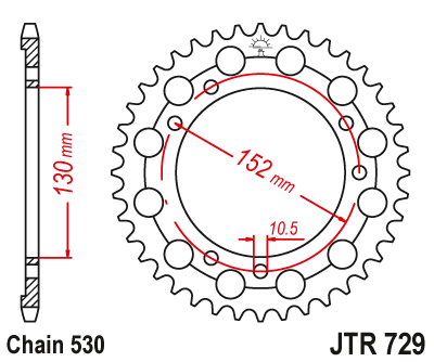 JT Sprockets rozeta JTR729.46